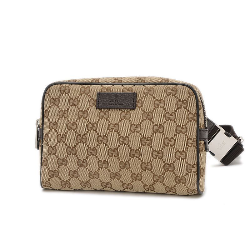 グッチ GGキャンバス ウエストポーチ ベルトバッグ ベージュ 449174