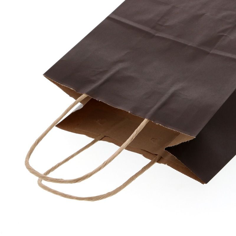 まとめ買い シモジマ HEIKO 手提げ紙袋 25チャームバッグ 25CB 21-12 未晒 焦茶C 50枚 幅210×マチ120×高250mm 003266303 ×3セット