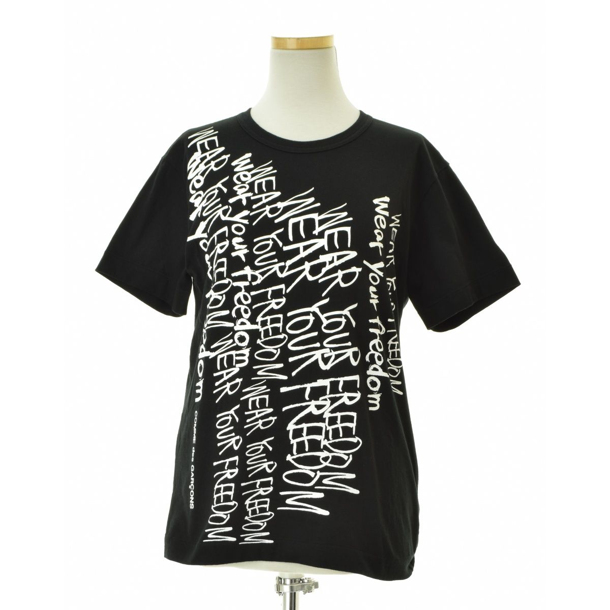 COMMEdesGARCONS 25SS AD2025 OZ-T311 メッセージプリント半袖Tシャツ