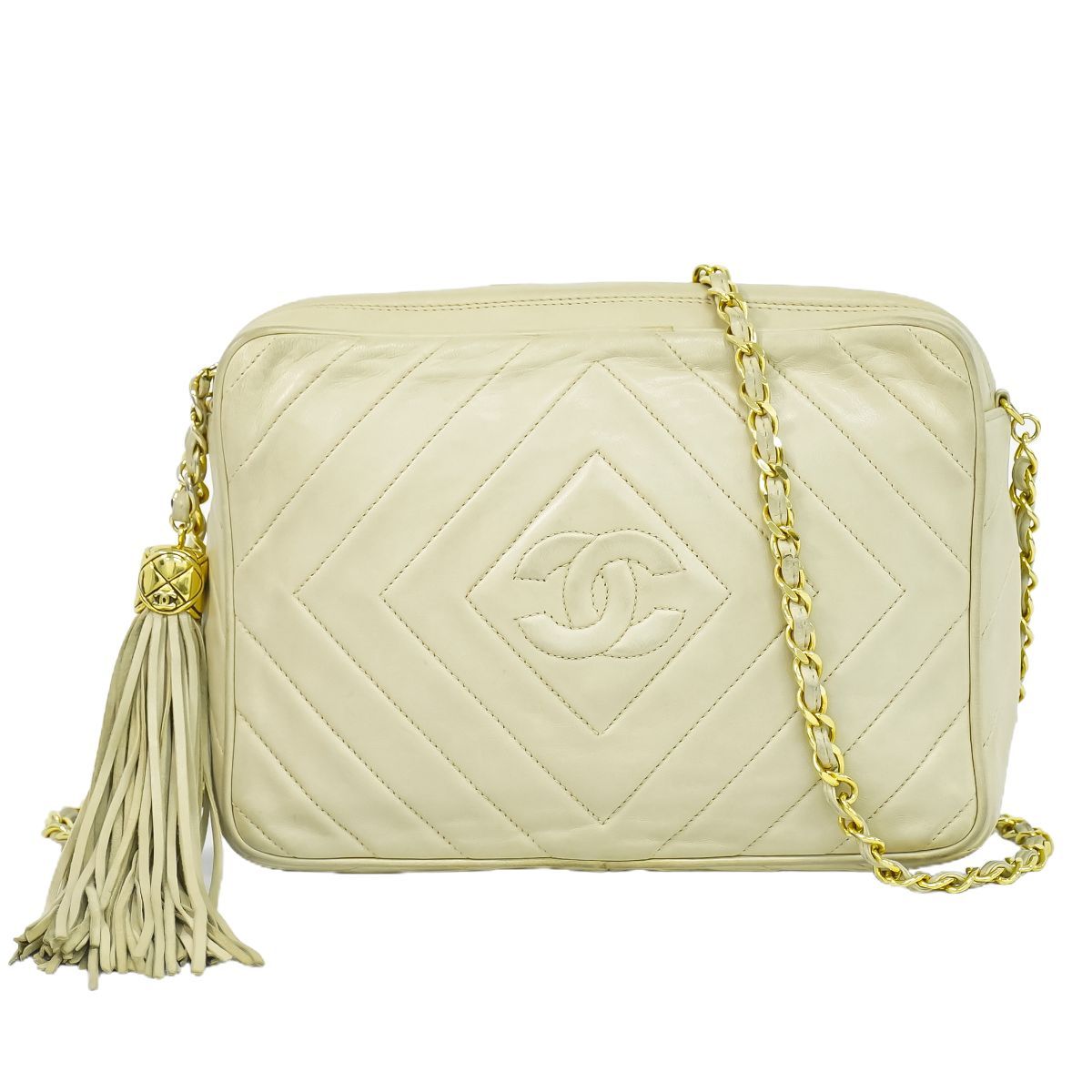 本物 シャネル CHANEL ココマーク タッセル チェーン ショルダー