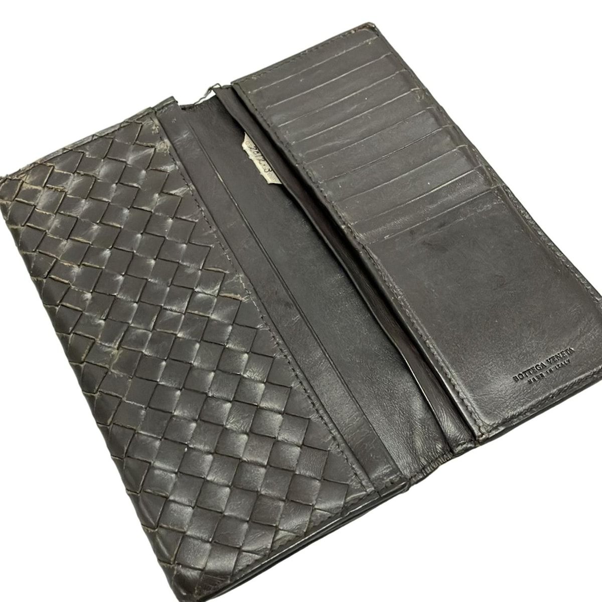 BOTTEGAVENETA ボッテガヴェネタ 長財布 ブラウン イントレチャート