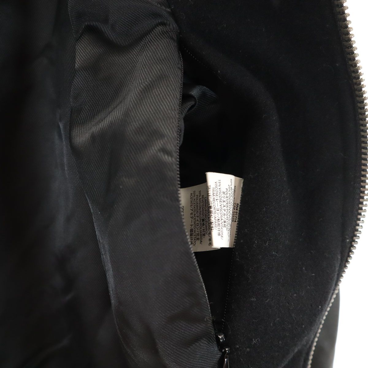 ARMANI EXCHANGE アルマーニエクスチェンジ 羊革レザー切替 フーデッド 