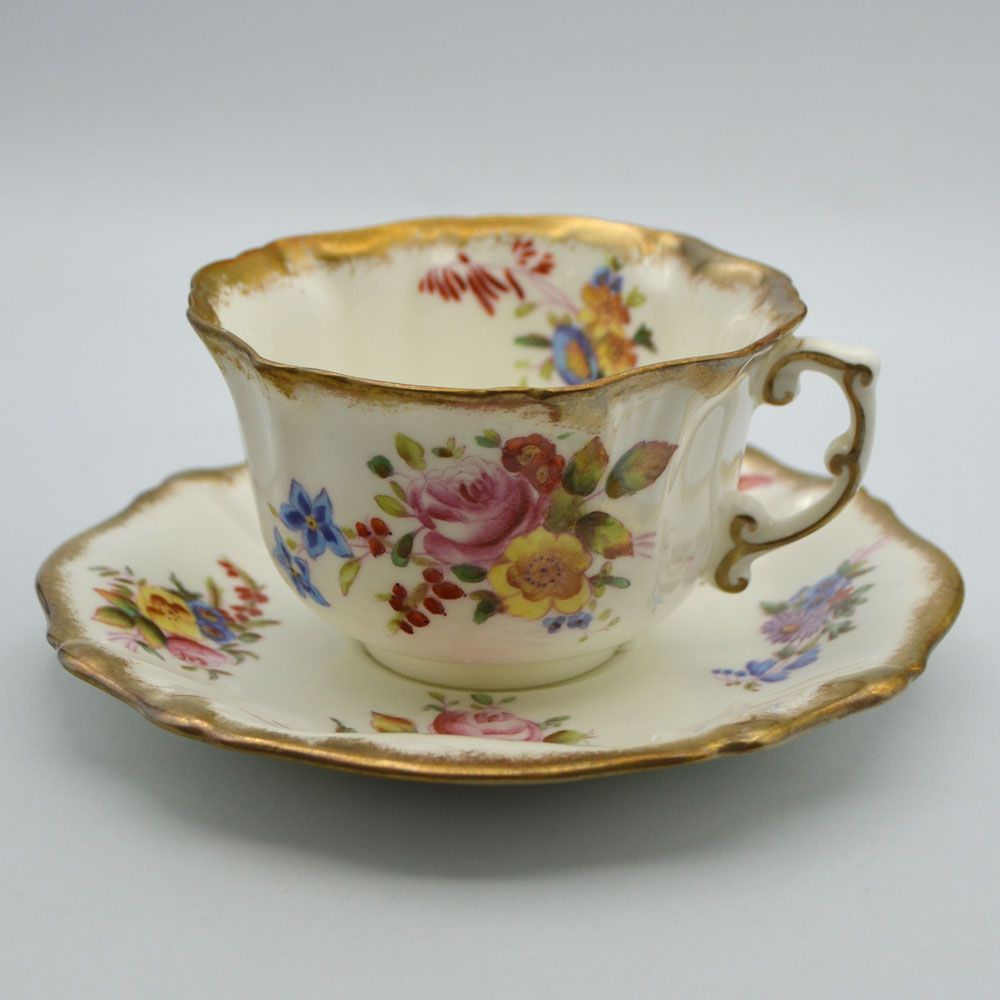 訳あり 工場 アンティーク 食器 ティーカップ＆ソーサー Hammersley