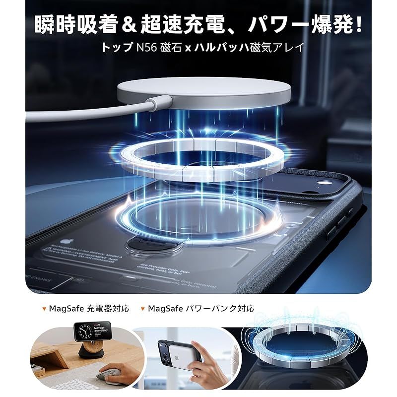 新品】 TORRAS iPhone 17 Pro 用 ケース【多機能一体・360°新定点回転