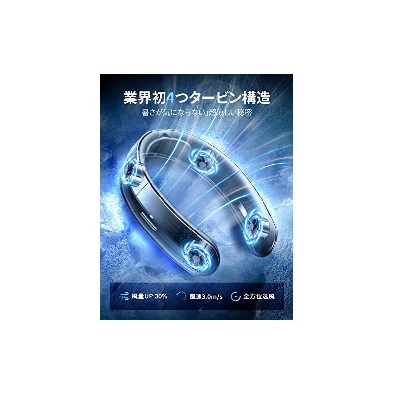 首掛け扇風機 ネックファン 折りたたみ式 扇風機 ごつ DesertWest