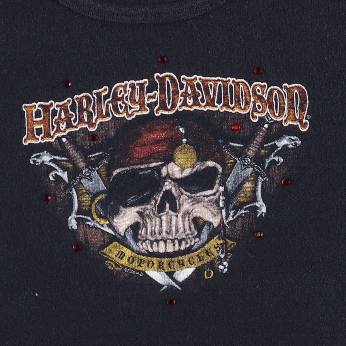 古着 00年代 ハーレーダビッドソン Harley-Davidson ドクロ柄