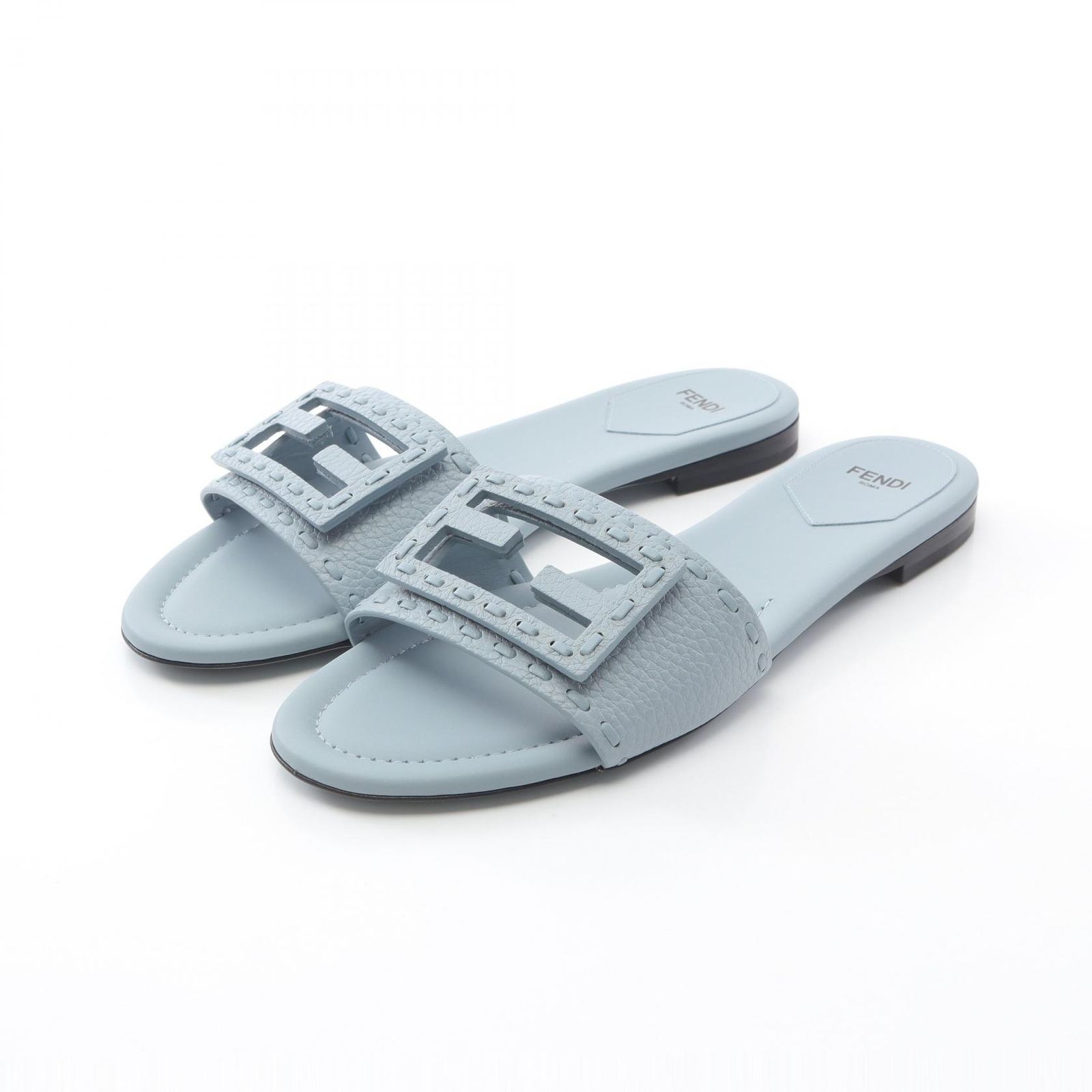 フェンディ FENDI サンダル 8R8136AQY2F1OVW36 ライトブルー レザー