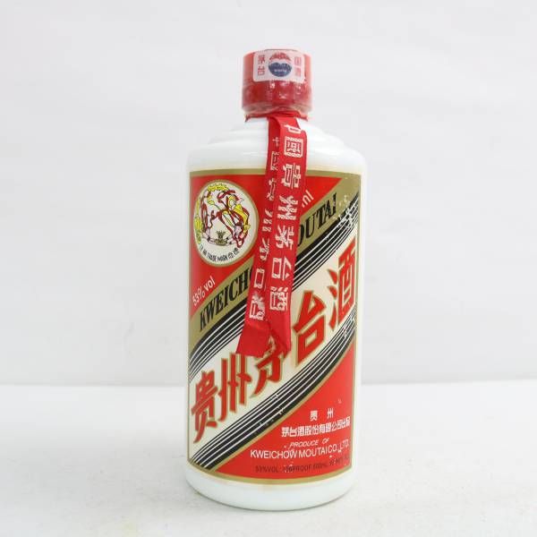 貴州茅台酒（マオタイシュ）天女ラベル 2007 53％ 500ml（重量 604g）※ラベルキズ X24F100196