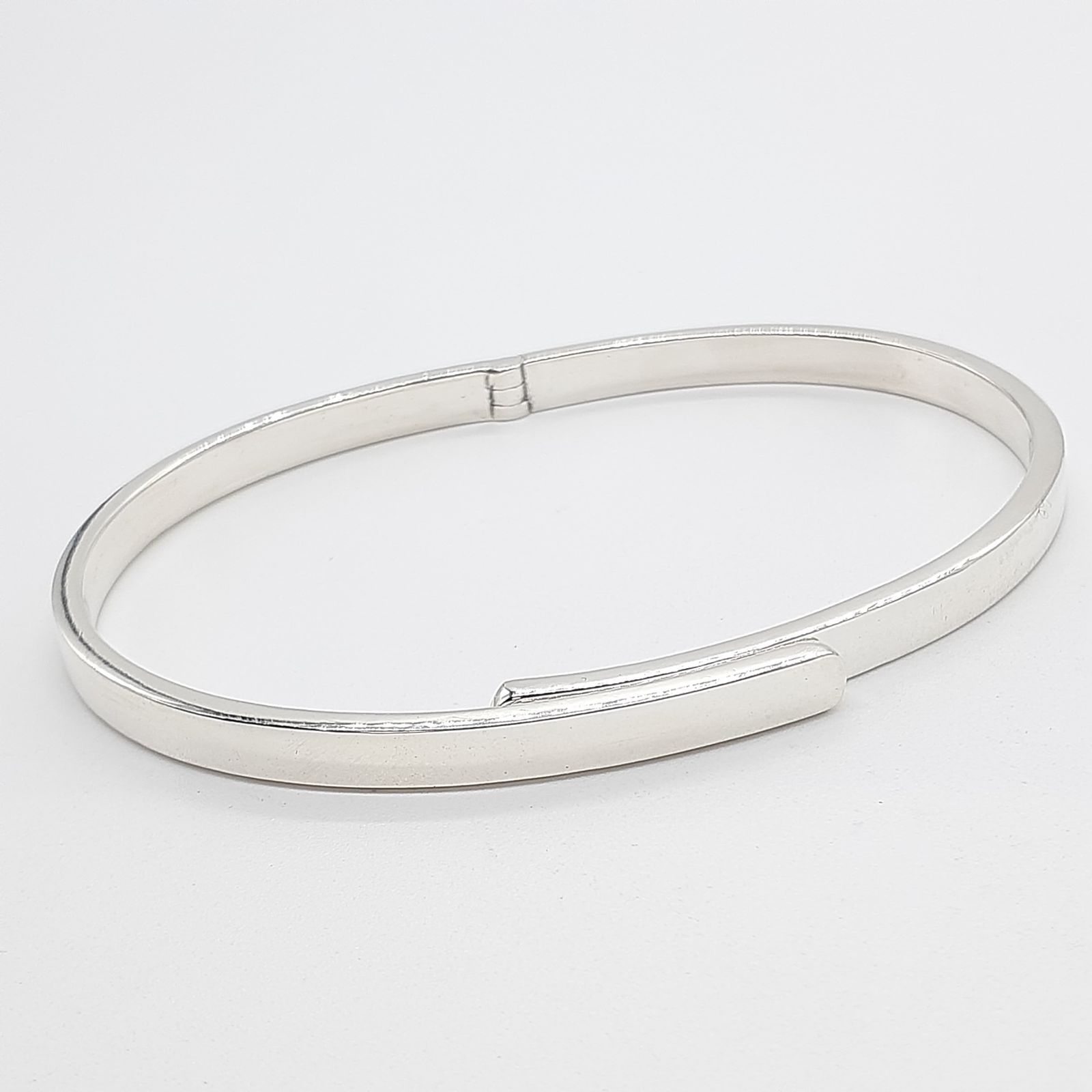 バングル ブレスレット シルバー SILVER 925 シンプル スリットタイプ ミニマル