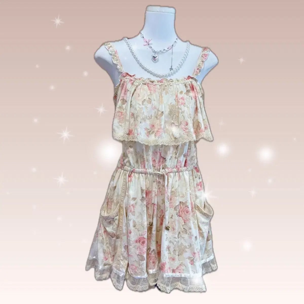 リズリサ フェアリーグランジ 姫ギャル 花柄 ブラウン ニット キュロット リズリサ系 花柄 キュロット リズリサ フェアリーグランジ 姫ギャル 花