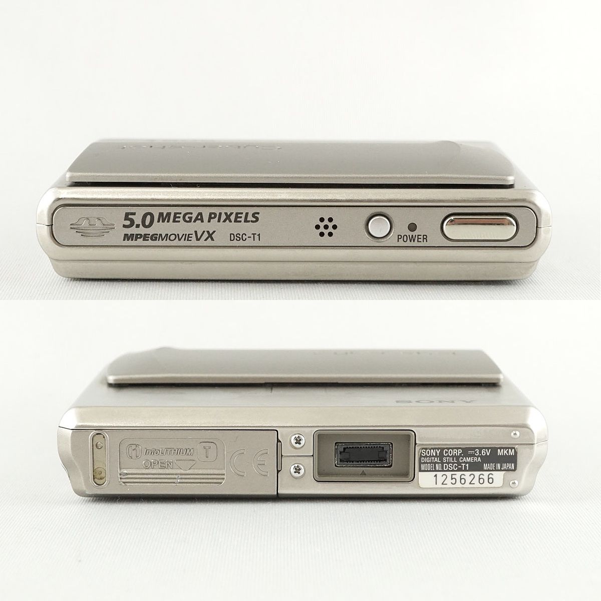 SONY - SONY Cyber-Shot DSC-T1 デジタルカメラ USED品 本体+バッテリー 510万画素 光学3倍ズーム カールツァイスレンズ コンデジ 完動品 CE4293 SONY Cyber-Shot DSC-T1 デジタルカメラ USED品 本体+バッテリー