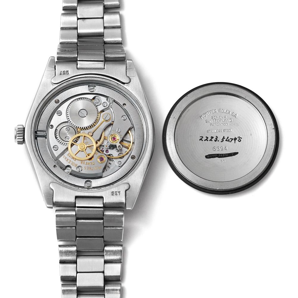 ROLEX オイスターデイト Ref.6694 シルバー モザイクダイヤル アンティーク品 メンズ 腕時計 - メルカリ