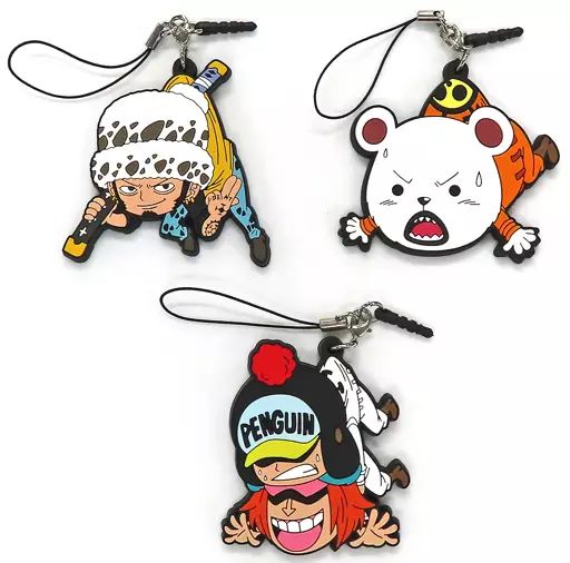 中古】雑貨 ハートの海賊団 つままれストラップセット