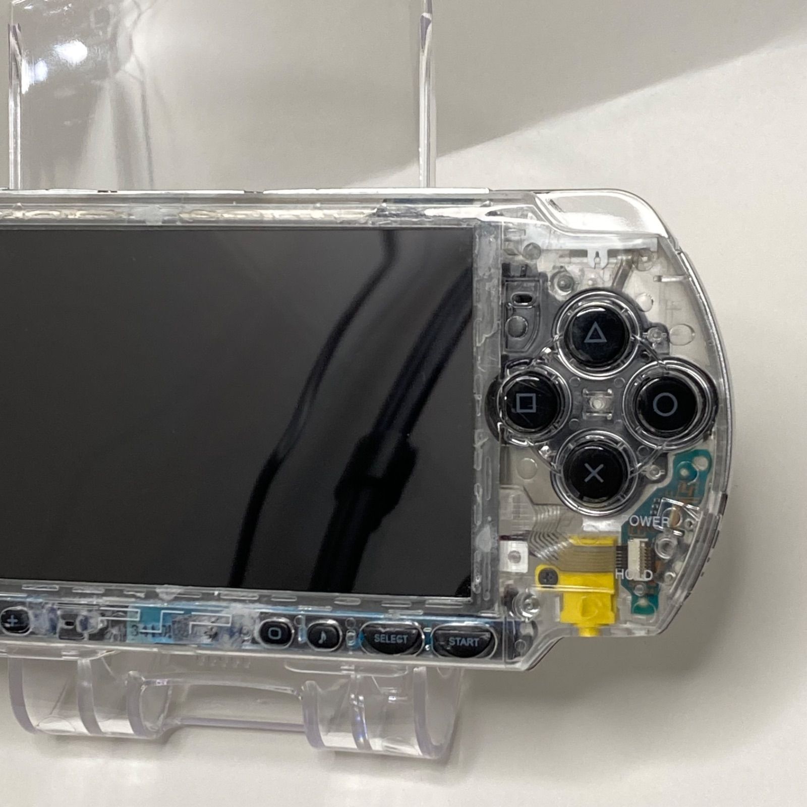 品多く PSP 3000 透明 すぐ遊べるセット【美品・カスタム