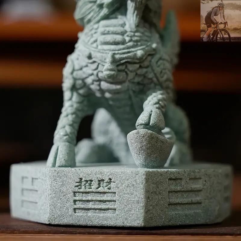 インテリア小物 【新品未使用】麒麟 置物 オブジェ 飾品 工芸品 幸運