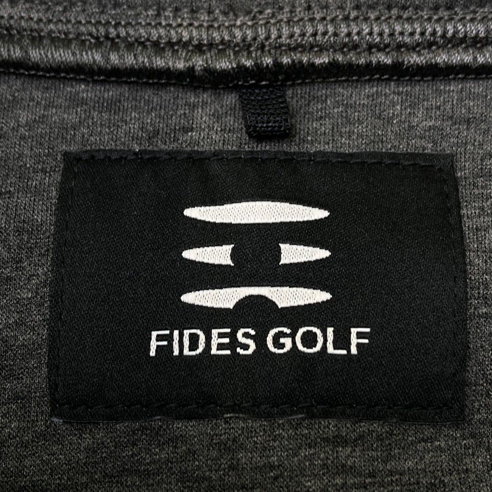 サイズ：L FIDES GOLF フィデスゴルフ  裏起毛ハイネックスウェット  グレー系 [240101471814] ゴルフウェア メンズ ストスト FIDES GOLF フィデスゴルフ 裏起毛ハイネックスウェット グレー