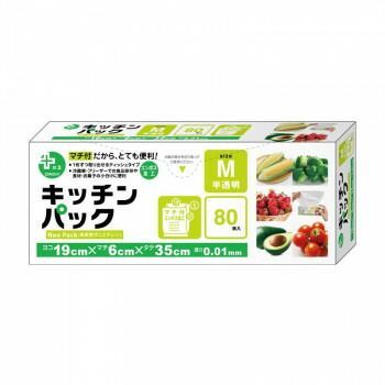 オルディ プラスプラスキッチンパックM 半透明80P×80箱 10935302
