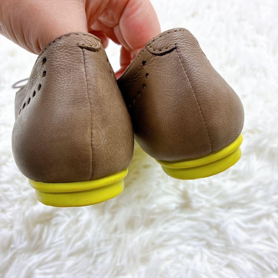 カンペール ペウカミ 37 本革 フラットシューズ スリッポン レザー