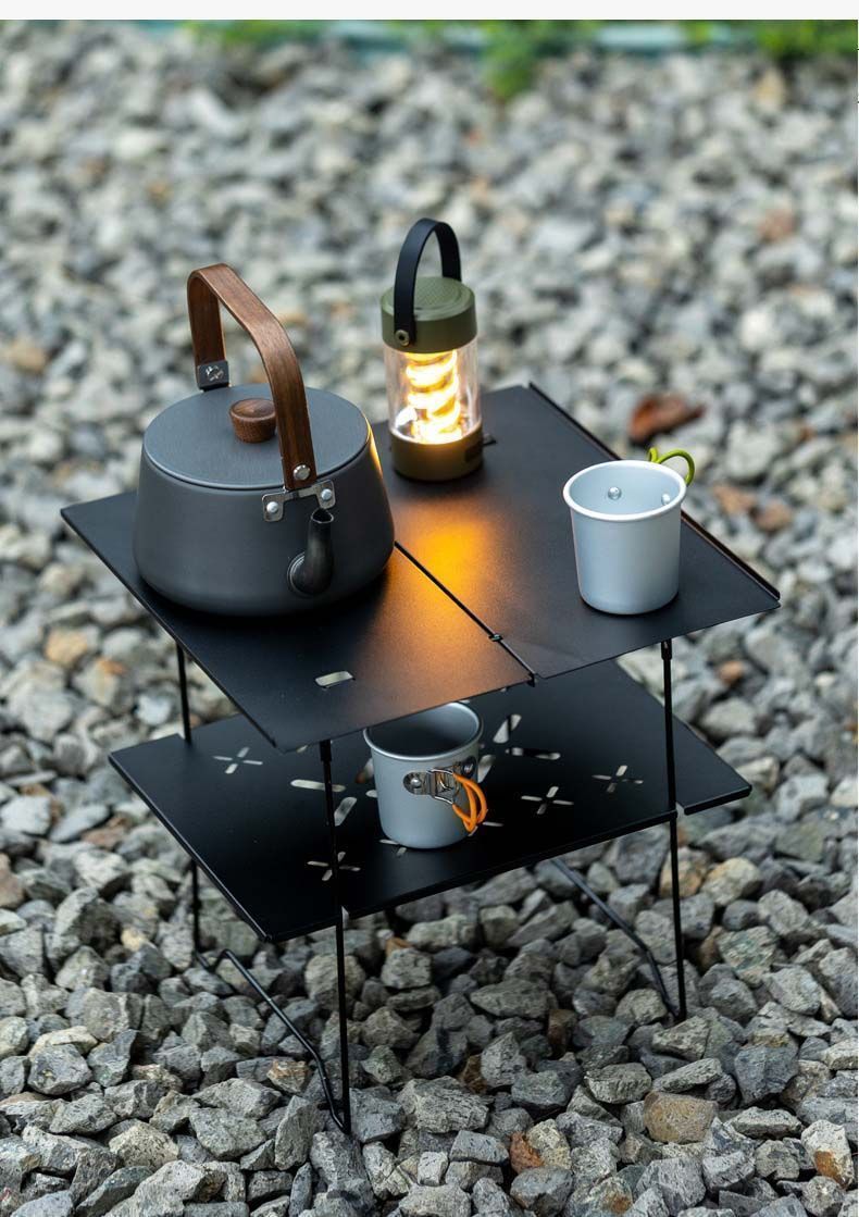 TIKHJ アウトドアキャンプ用鍋セット ケトルポット (4L大型鍋[高