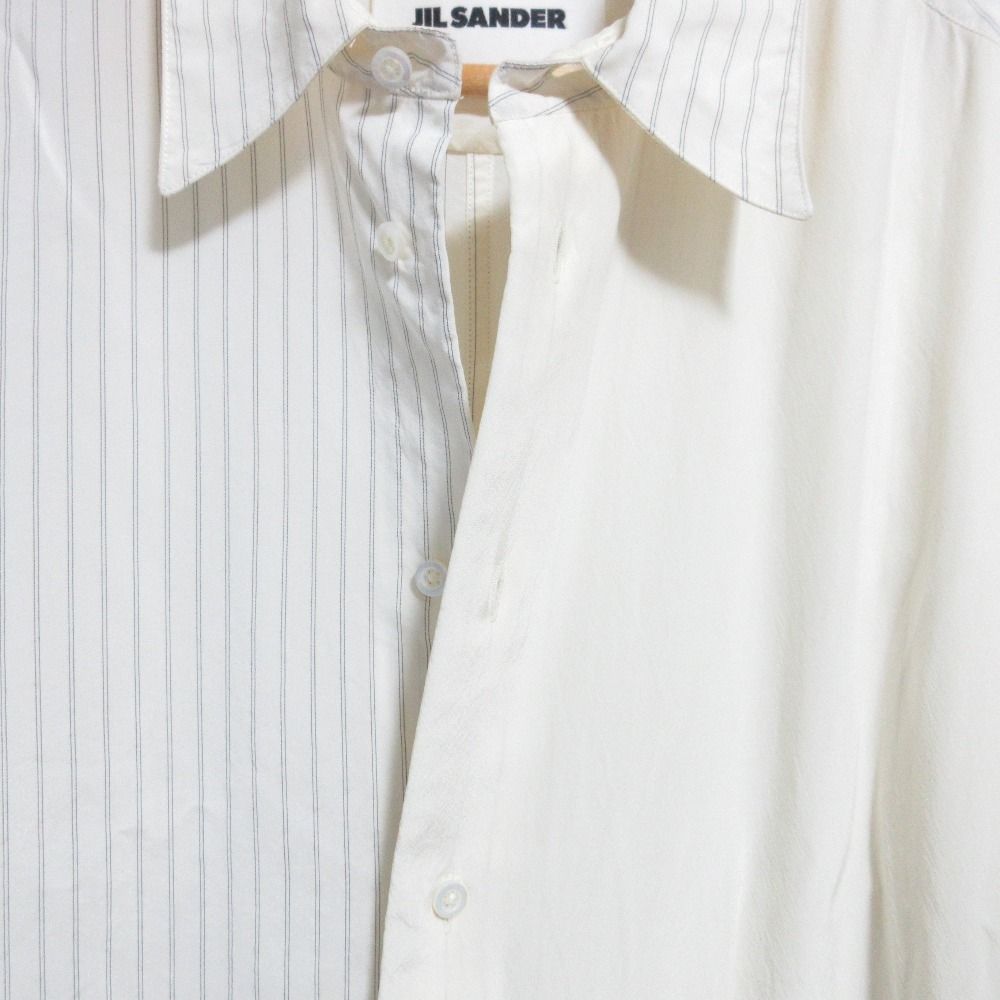Jil Sander ジルサンダー ホワイト パフスリーブ シャツ ワンピース Jil Sander ジルサンダー ホワイト パフスリーブ シャツ ワンピース