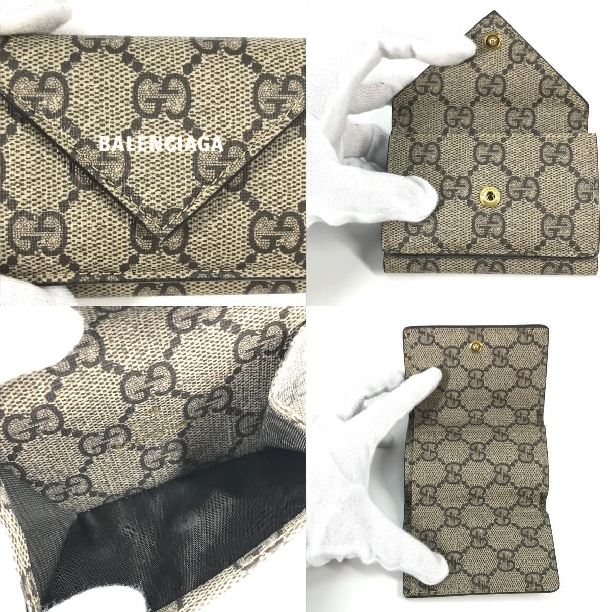 GUCCI グッチ 3つ折り財布 ペーパー ミニ ウォレット 681704 GG 