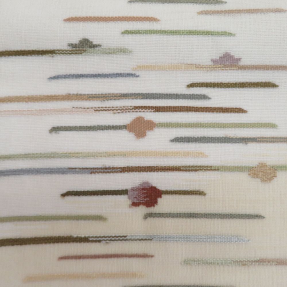 袋帯 夏用 夏袋帯 正絹 霞文様 お太鼓柄 仕立て上がり フォーマル 着物