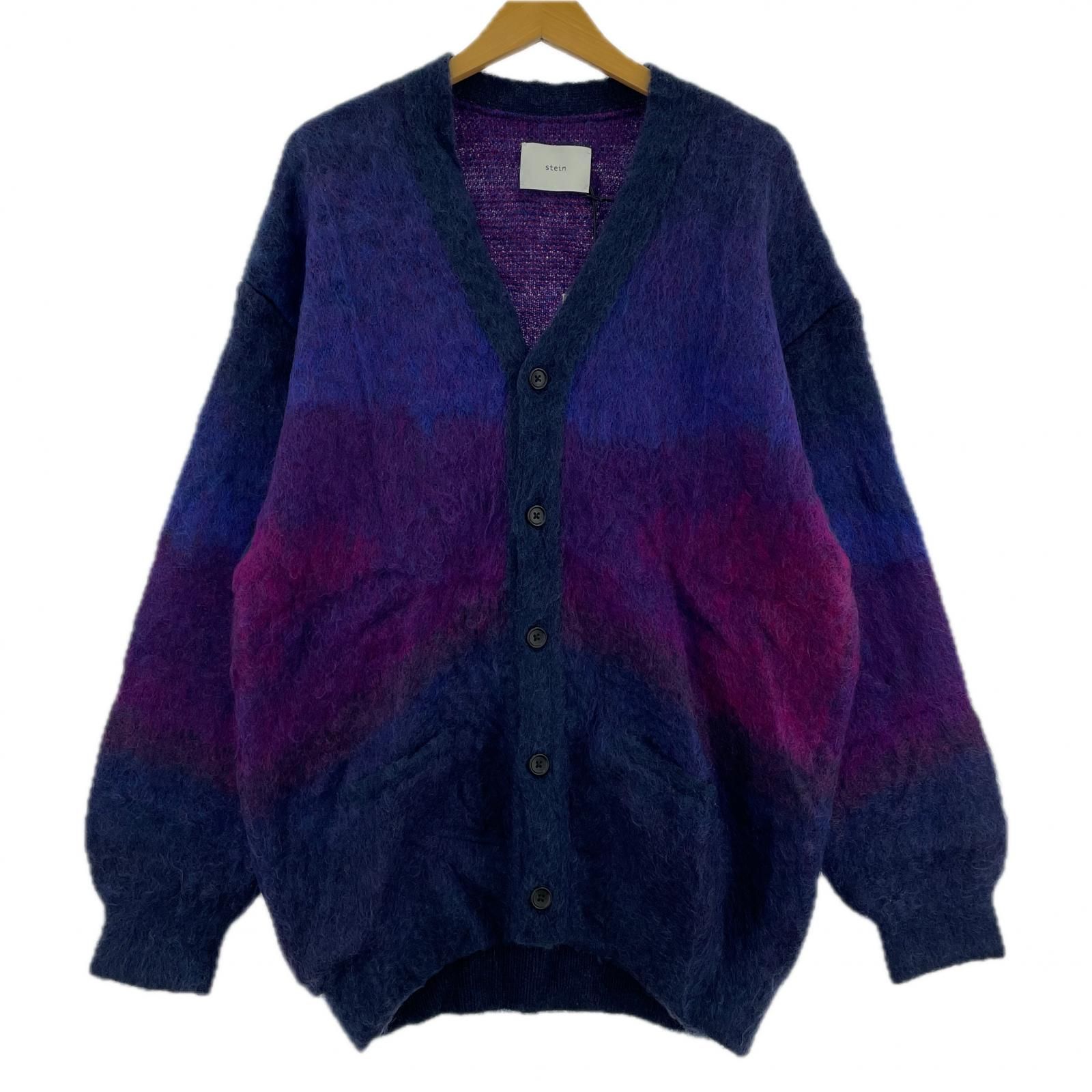steim GRADATION MOHAIR CARDIGAN M ﾊﾟｰﾌﾟﾙ - メルカリ