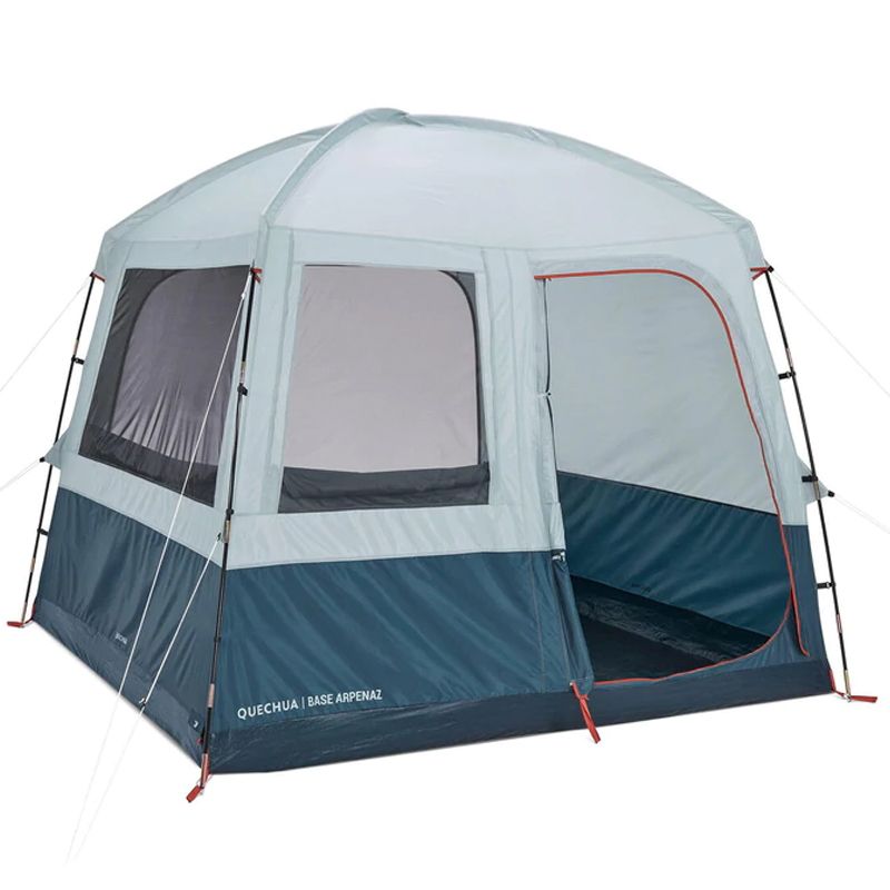 Quechua ケシュア キャンプ リビングシェルター ARPENAZ BASE M - 6人用 ダークペトロールブルー ワンサイズ