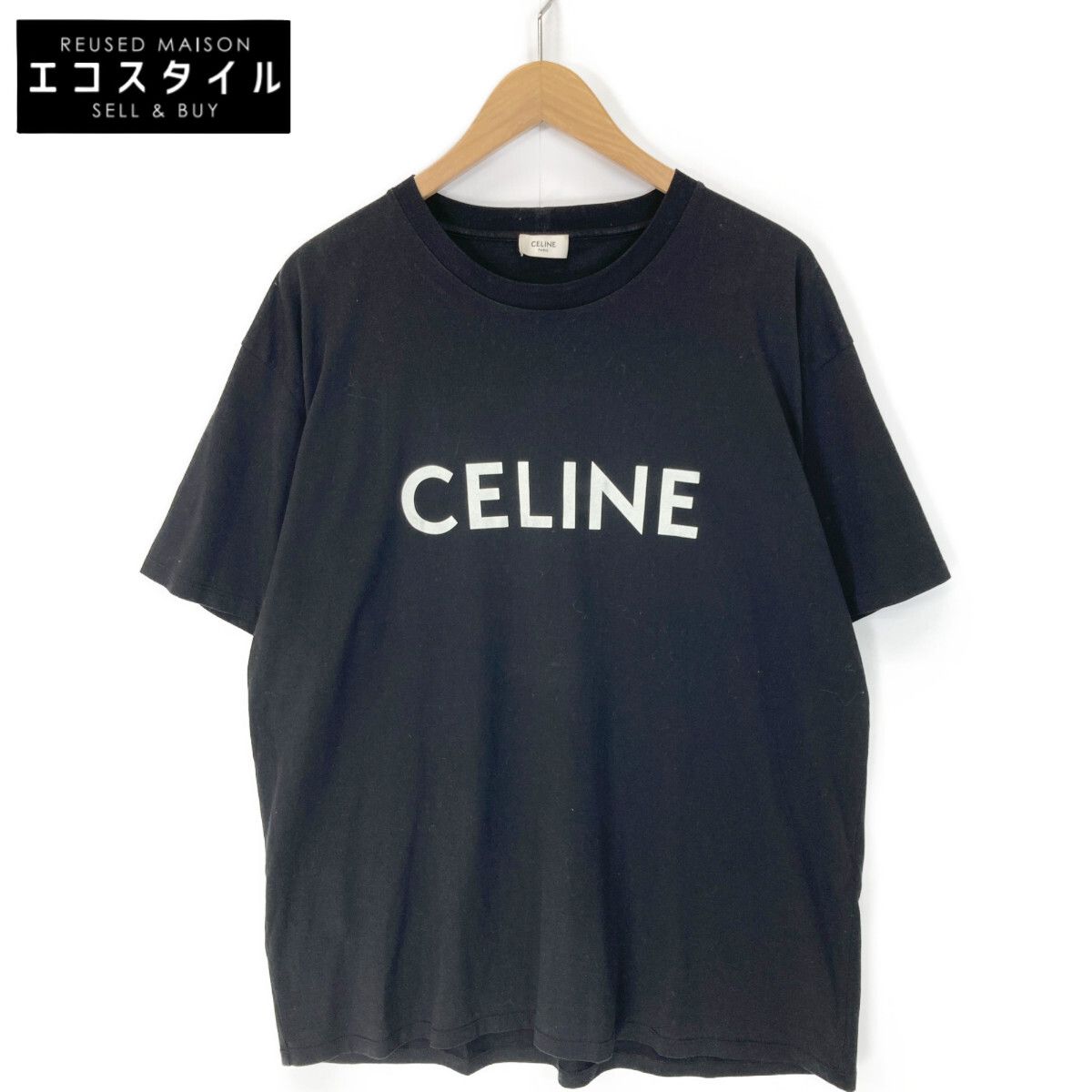 CELINE セリーヌ 2X681501F CELINEロゴ ルーズTシャツ/コットンジャージー CELINE セリーヌ 2X681501F CELINEロゴ ルーズTシャツ/コットンジャージー