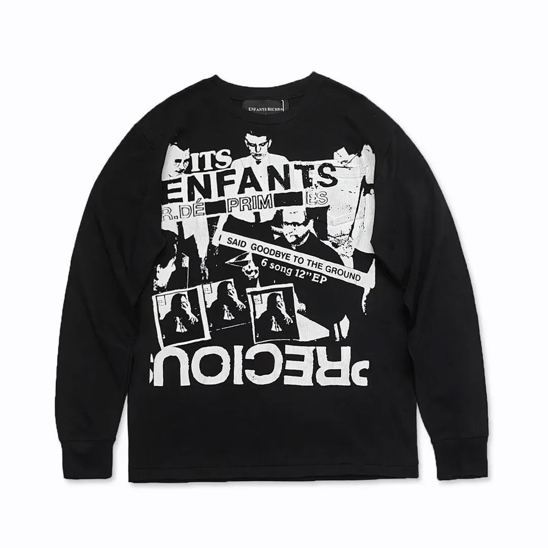 人気急上昇Enfants Riches Deprimesアンファンリッシュデプリメクルーネック　ロングシャツ長袖　ユニセックス