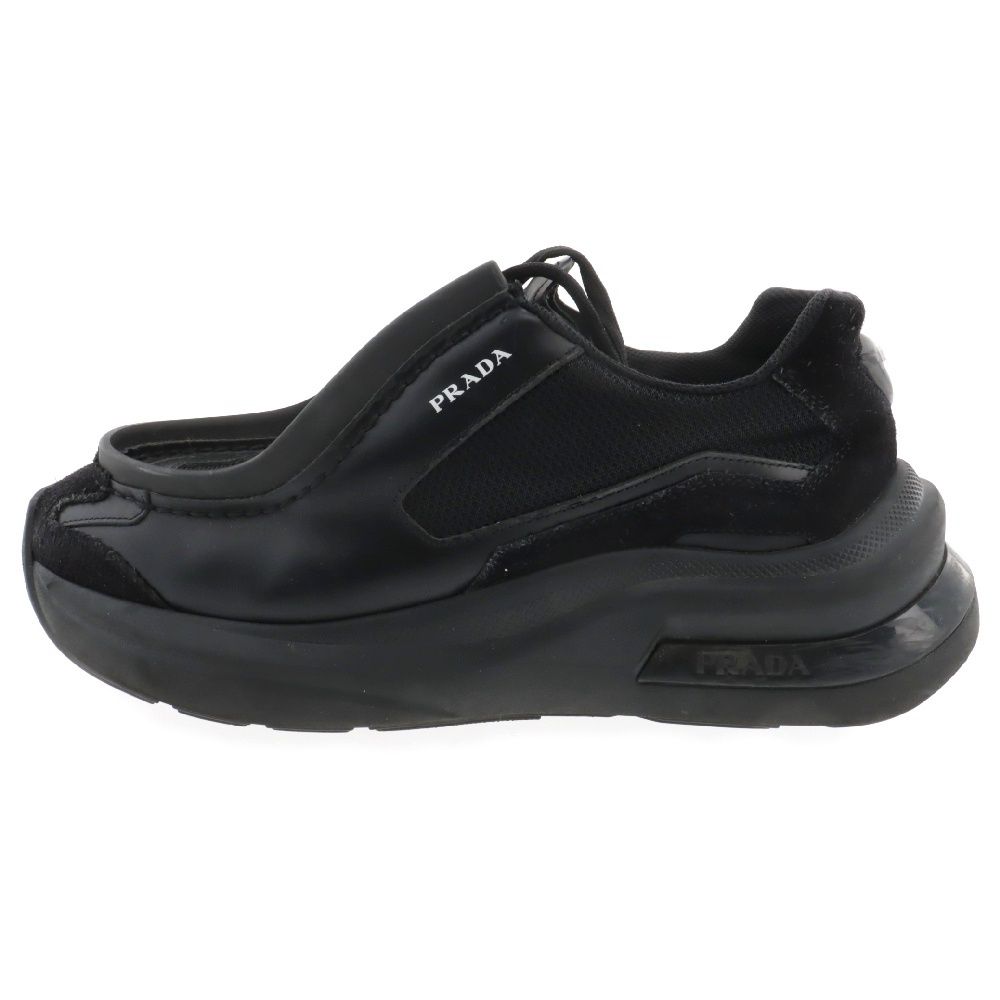 PRADA (プラダ) 23AW システムスニーカー ブラック 2EG424 - メルカリ