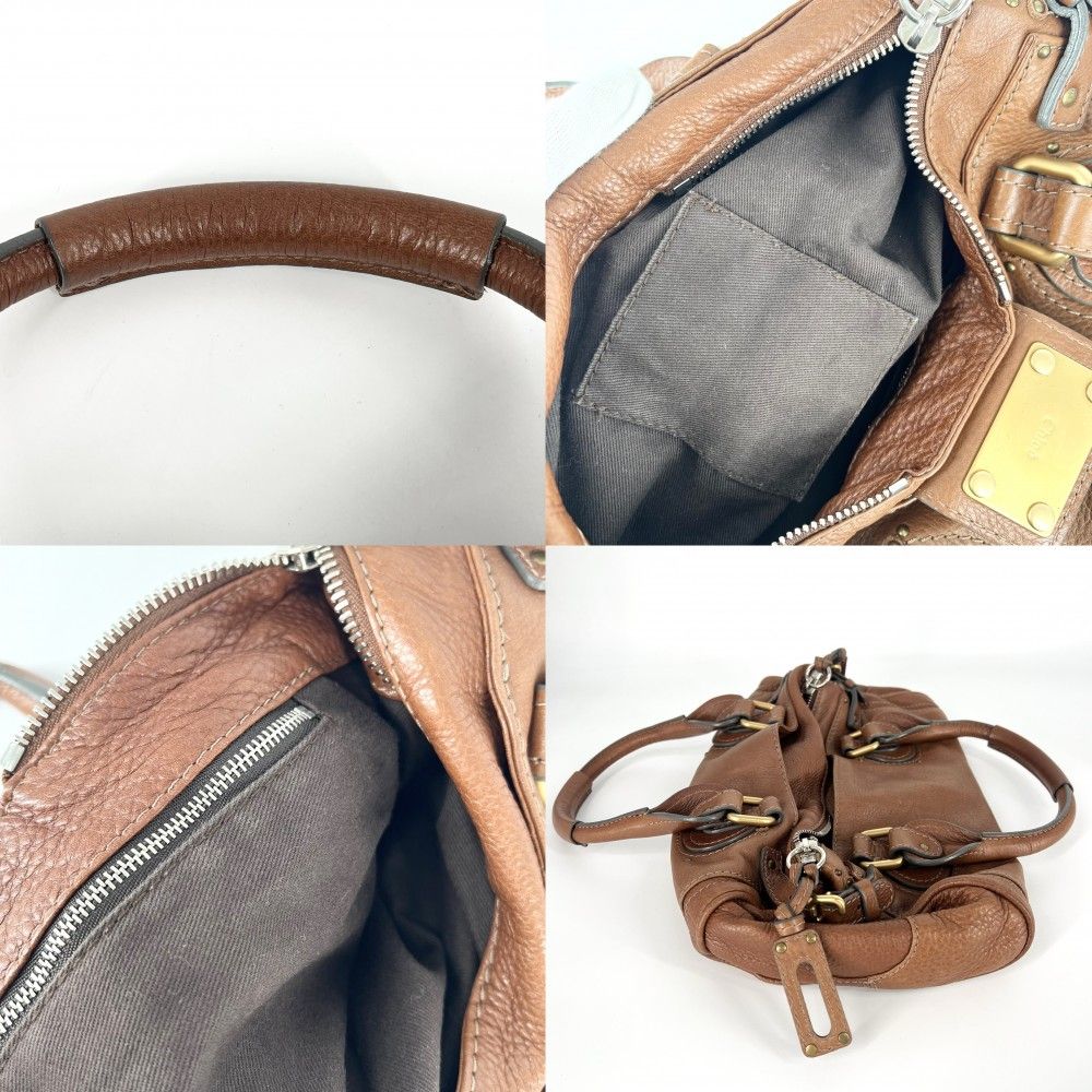 l44【美品】クロエ　パディントン　レザー　クロシェット　ハンドバッグ　肩掛け Chloe - l44【美品】クロエ パディントン レザー クロシェット