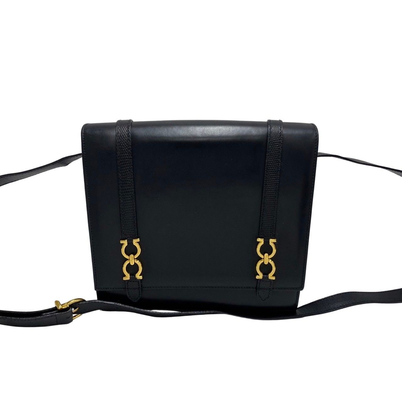 Salvatore Ferragamo☆ガンチーニロゴ レザー ショルダーバッグ 10%OFF】Salvatore Ferragamo BIGガンチーニロゴレザーミニワン