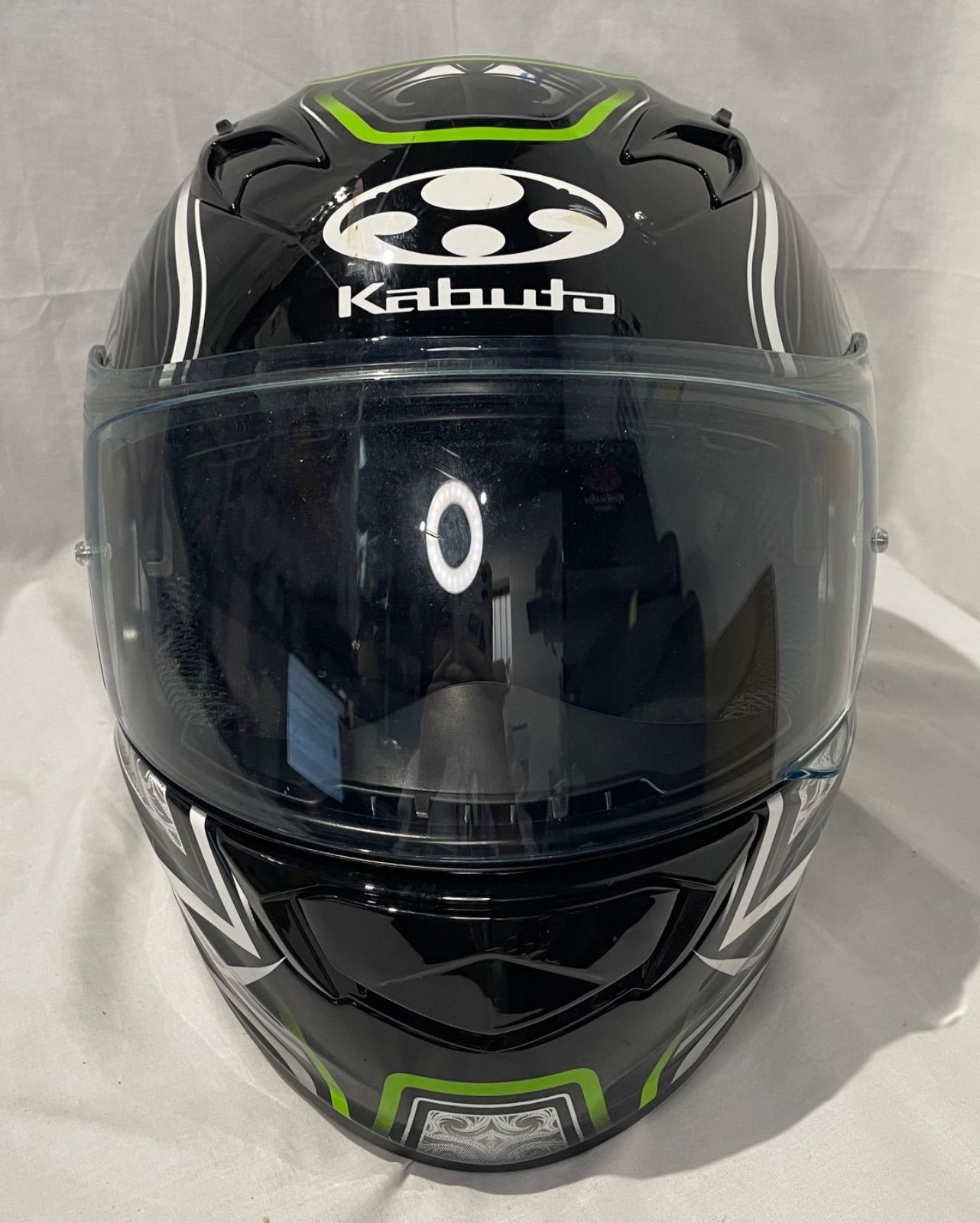 Kabuto KAMUI-III JAG カムイ3 フルフェイスヘルメット サイズM BRACK GREEN N09073