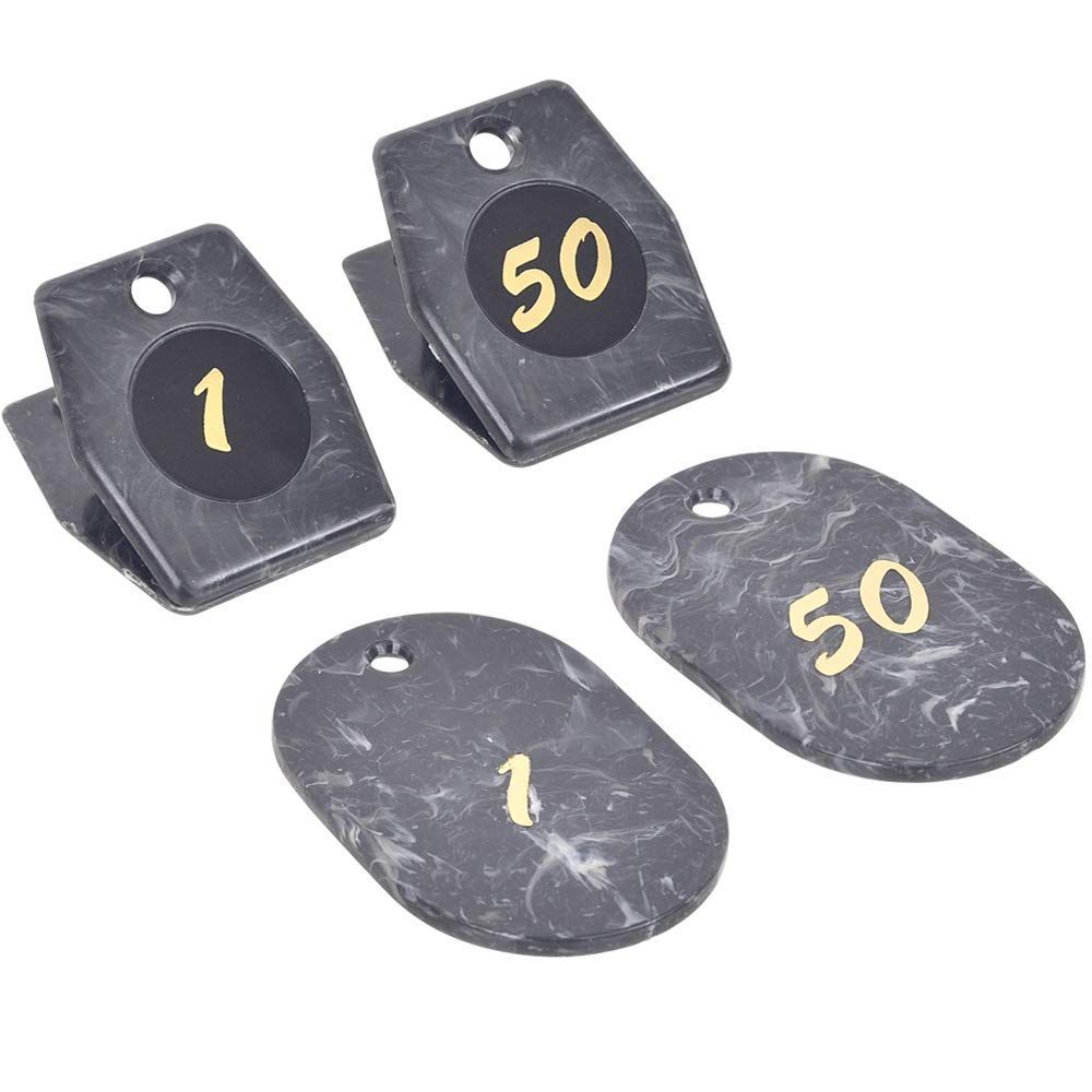 Color グレー_Size 1-50番 マーブルクロークチケット グレー 1-50番