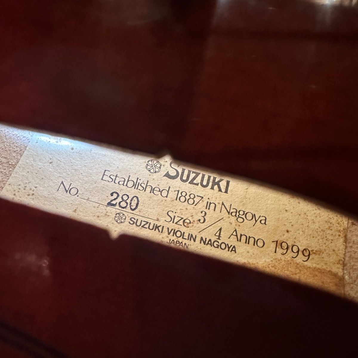 バイオリンSUZUKI 分数3/4 No470 grun-sound_z340s230602