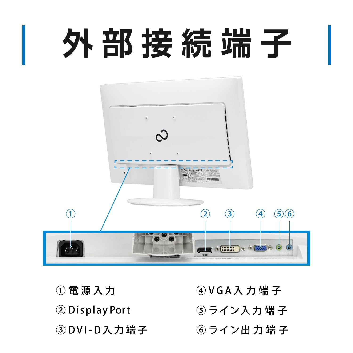 富士通 VL-E22-8T 21.5型 ワイド液晶ディスプレイフルHD192×18 IPS
