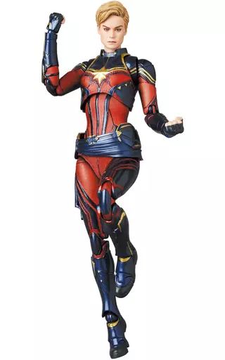 【中古】フィギュア MAFEX CAPTAIN MARVEL(Endgame Ver.) 「アベンジャーズ/エンドゲーム」 アクションフィギュア No.163