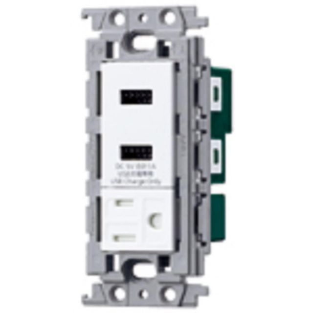 パナソニック Panasonic コスモシリーズワイド21 埋込 充電用 コンセント2ポート 3A 扉付接地コンセント付 ホワイト WTF147641W