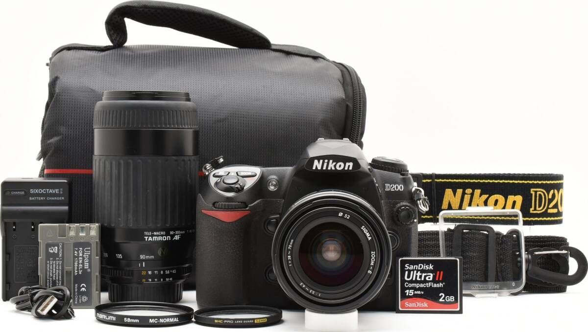 G09[6760A] ニコン Nikon D200 ボディ ダブルズームセット