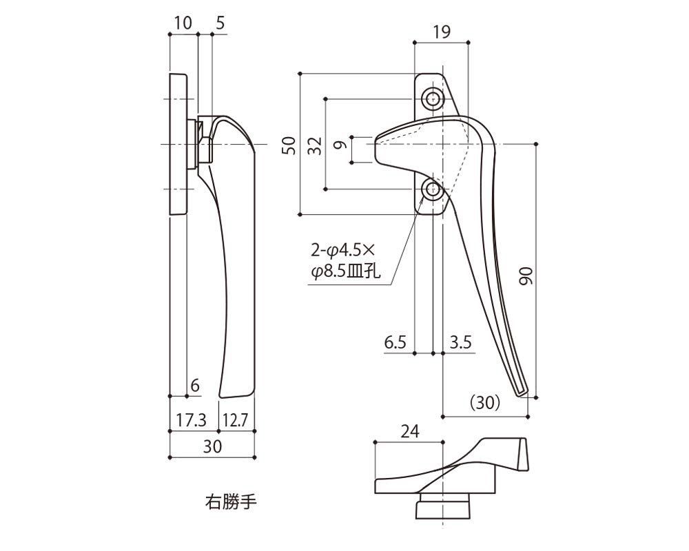  DC 660 L カムラッチハンドル 開窓 中西産業 バイスグリップ プライヤー