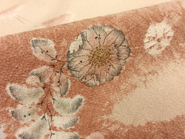 平和屋着物○十日町 名門 滝泰謹製 訪問着 辻が花 手描き 絞り 千鳥 暈