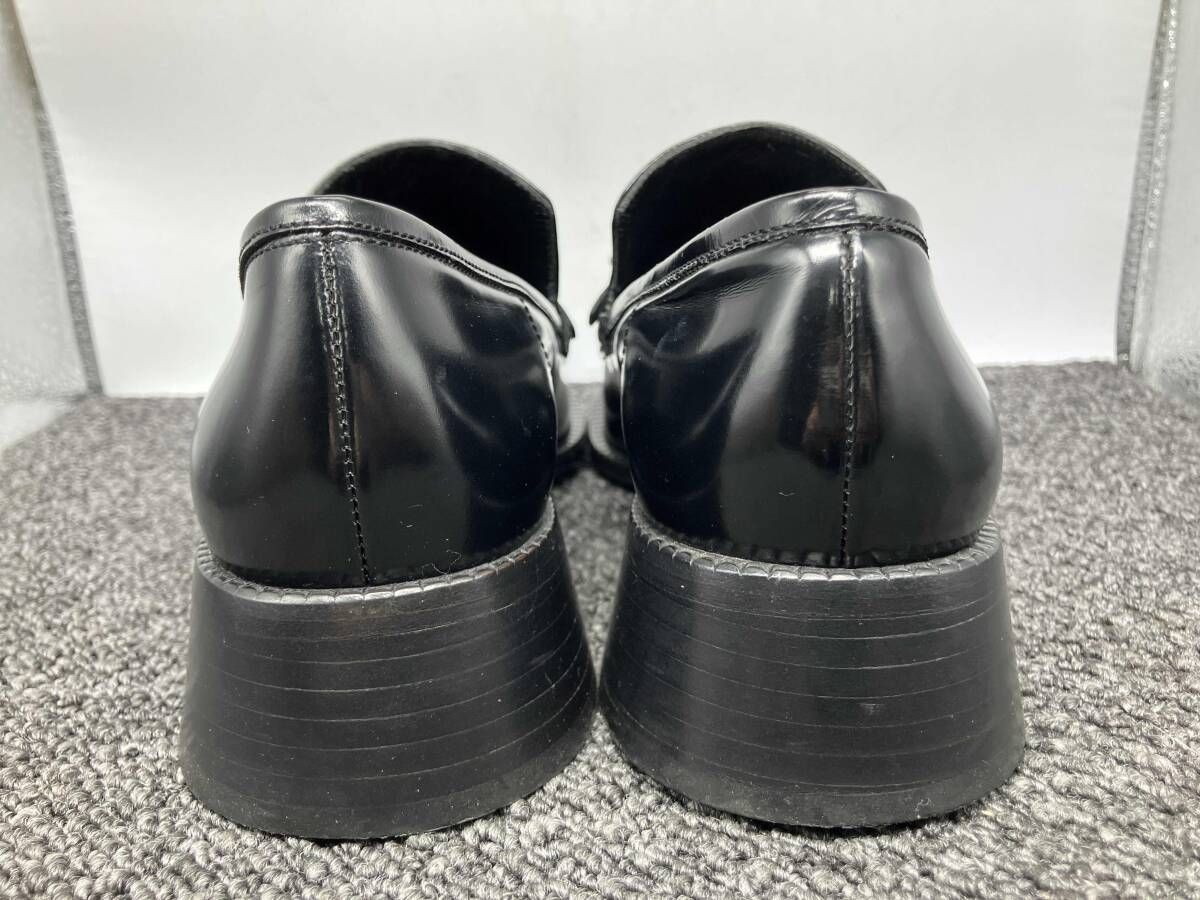  PRADA プラダ ローファー ベルト サイズ 37 約23.5 cm ブラック 黒 その他 靴