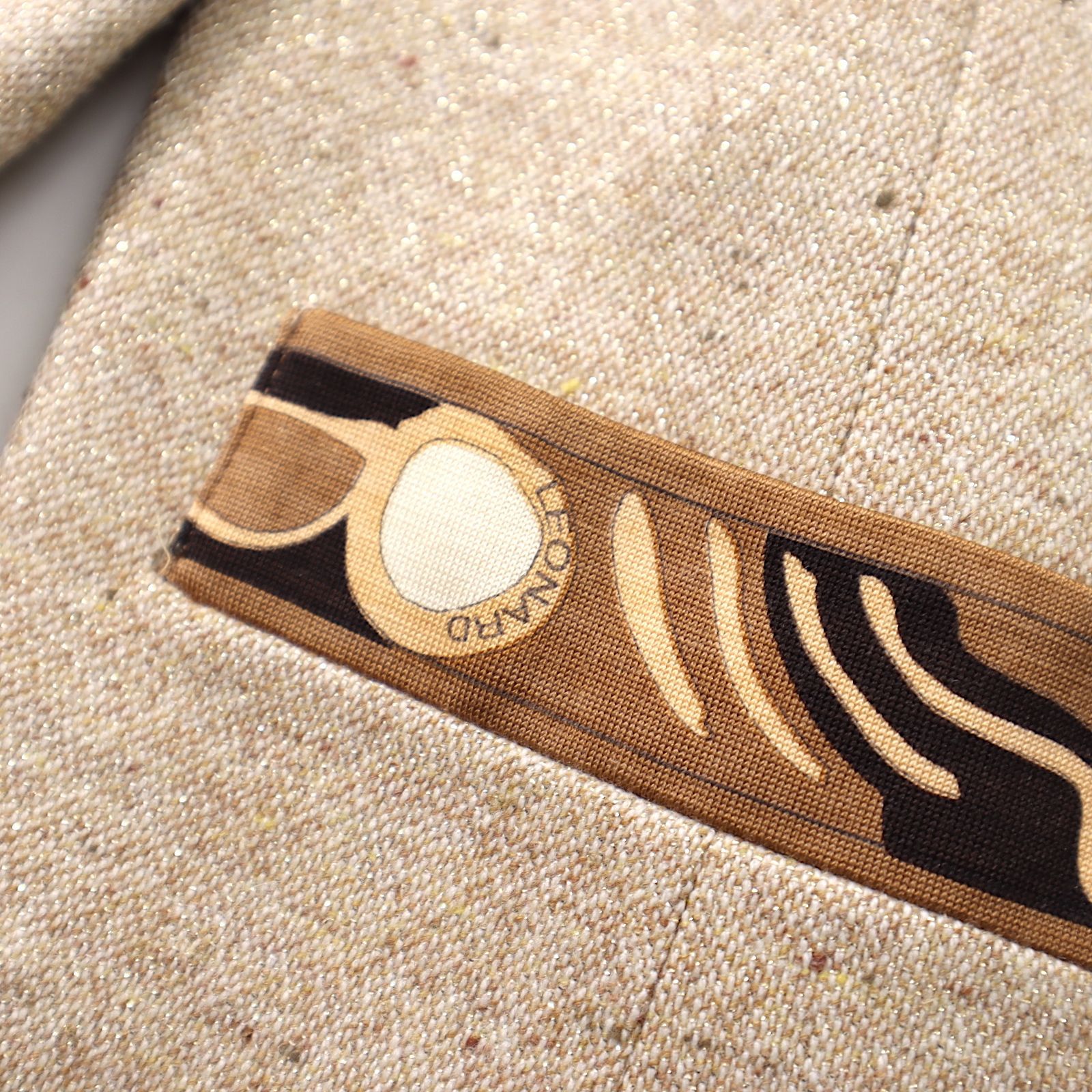 △美品 レオナール LEONARD ウール ジャケット 9AR ベージュ