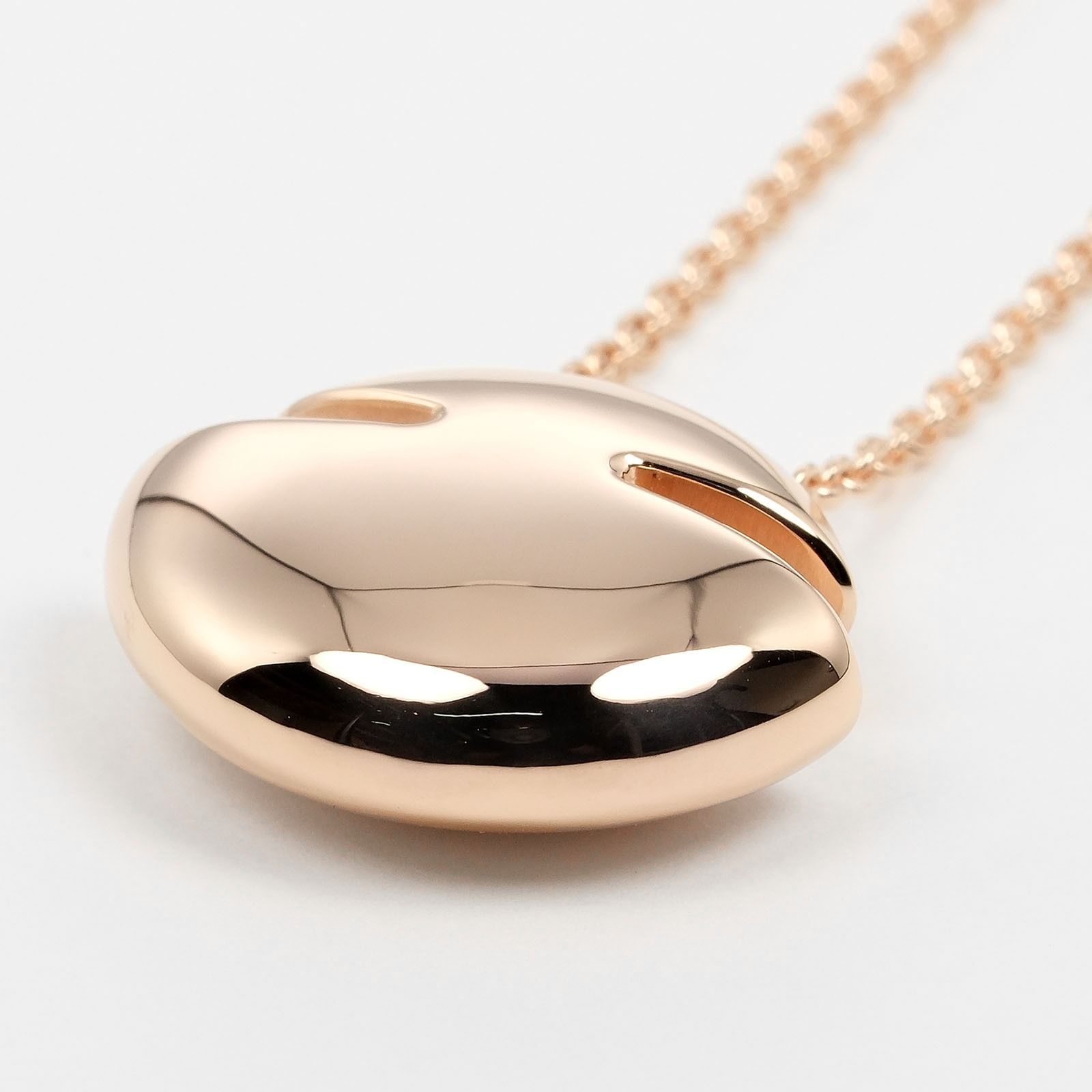 【BVLGARI】18Kピンクゴールド☆ブルガリ カボション ネックレス BVLGARI】ブルガリ カボション K18ピンクゴールド レディース