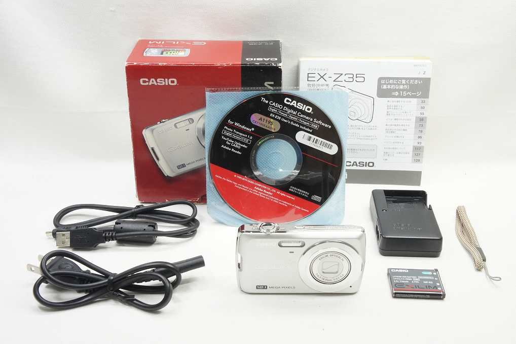 CASIO カシオ EXILIM EX-Z35 コンパクトデジタルカメラ シルバー 元箱 
