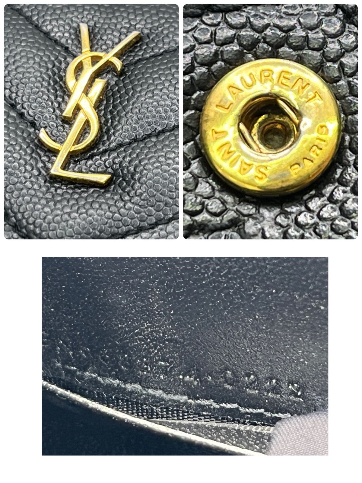 SAINT LAURENT PARIS サンローランパリ YSL カサンドラ ロゴ 金具