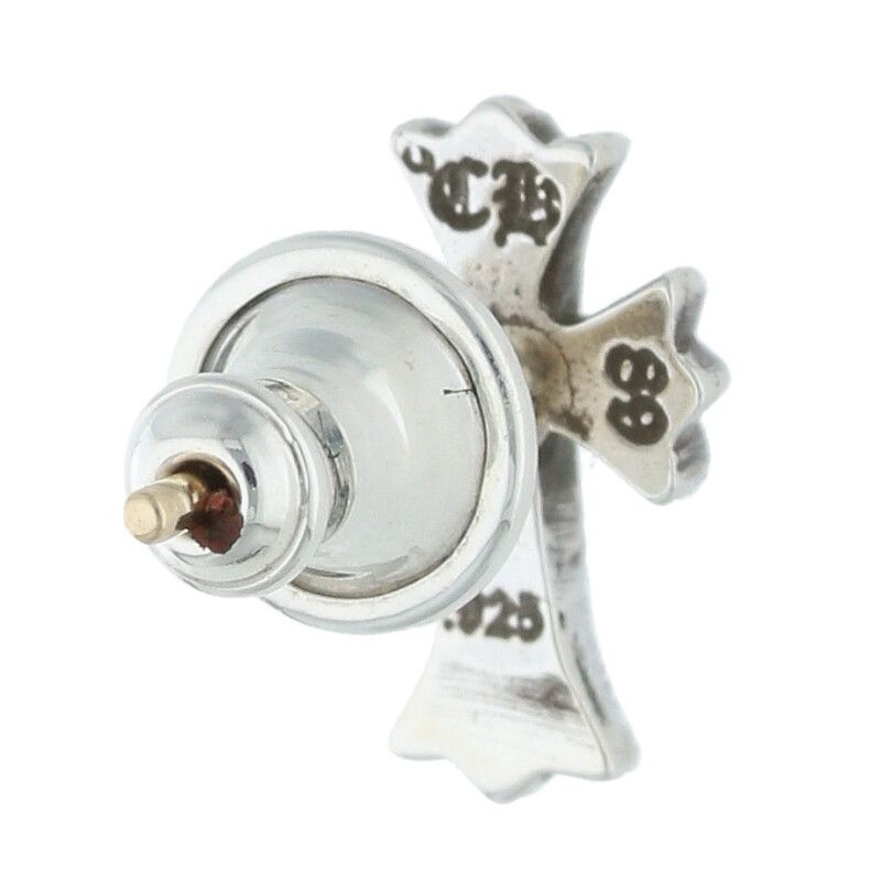 クロムハーツ CH CROSS 2 FAT CHクロスファットスタッドピアス クロム