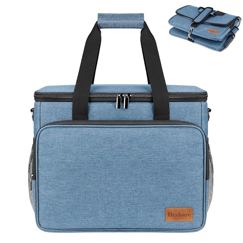 Heshare クーラーボックス 保冷バッグ 30L大容量 折り畳み収納 クーラーバッグ 保冷 最強 保温 アウトドア キャンプ ピクニック 買い物 Blue 0