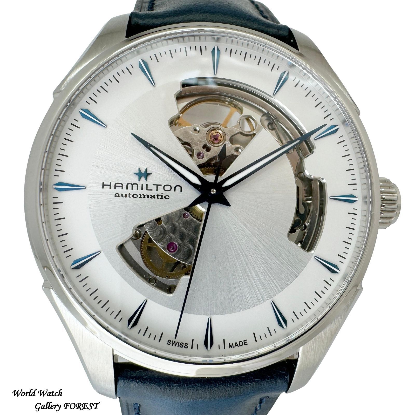 1日限定価格 希少ハミルトン レイルロード美品スケルトンダイヤル